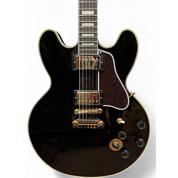 Used Epiphone BB King Lucille Black and Gold Hollow Body Electric Guitar