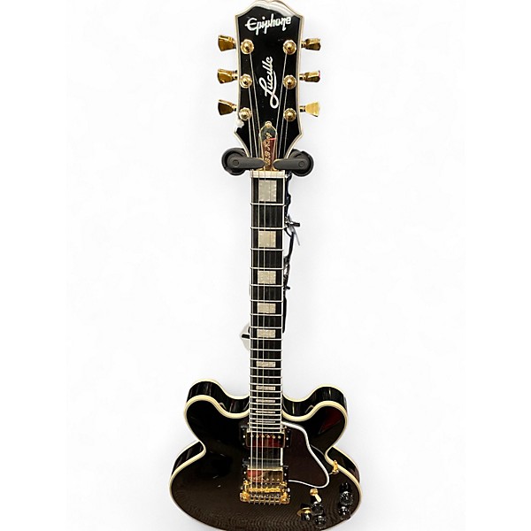 Used Epiphone BB King Lucille Black and Gold Hollow Body Electric Guitar