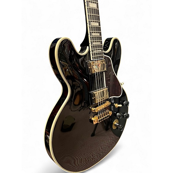 Used Epiphone BB King Lucille Black and Gold Hollow Body Electric Guitar