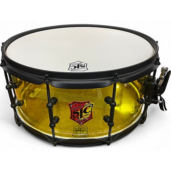Used SJC Drums 14X6.5 JOSH DUNN TORCH Yellow Drum