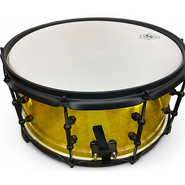 Used SJC Drums 14X6.5 JOSH DUNN TORCH Yellow Drum