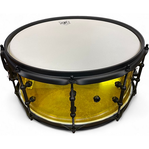Used SJC Drums 14X6.5 JOSH DUNN TORCH Yellow Drum
