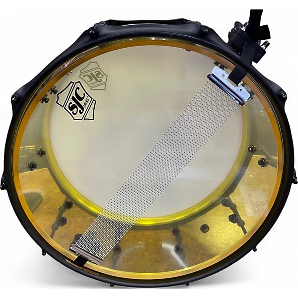 Used SJC Drums 14X6.5 JOSH DUNN TORCH Yellow Drum