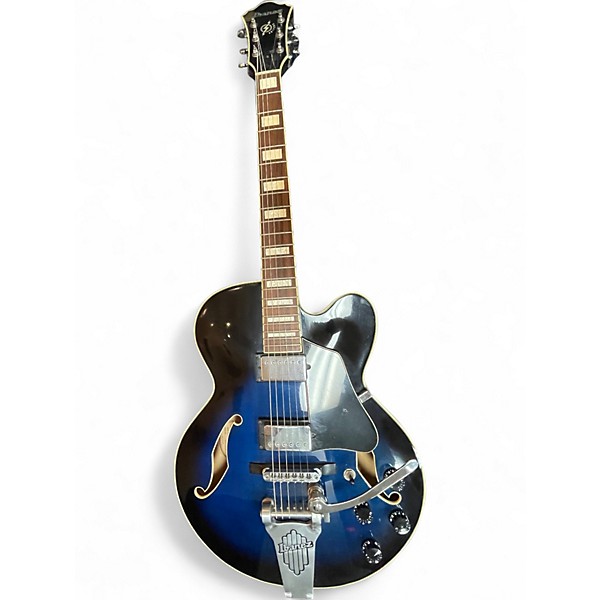 Used Ibanez AF75T Blue Sunburst Hollow Body Electric Guitar
