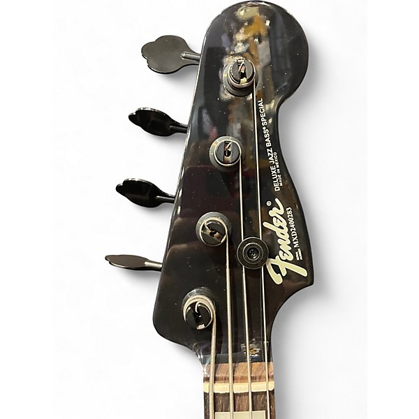Used Fender deluxe jazz bass special Black Electric Bass Guitar