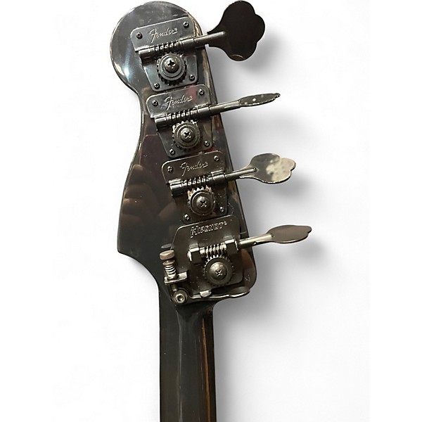 Used Fender deluxe jazz bass special Black Electric Bass Guitar