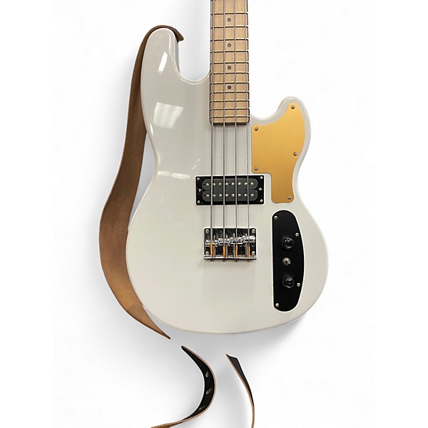 Used Eastwood HOOKY BASS 4 PRO Arctic White Electric Bass Guitar