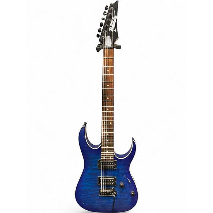 Used Ibanez Gio Ax Blue Solid Body Electric Guitar Blue