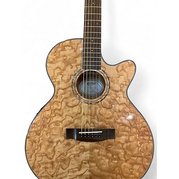 Used Mitchell MX430QAB Natural Acoustic Electric Guitar