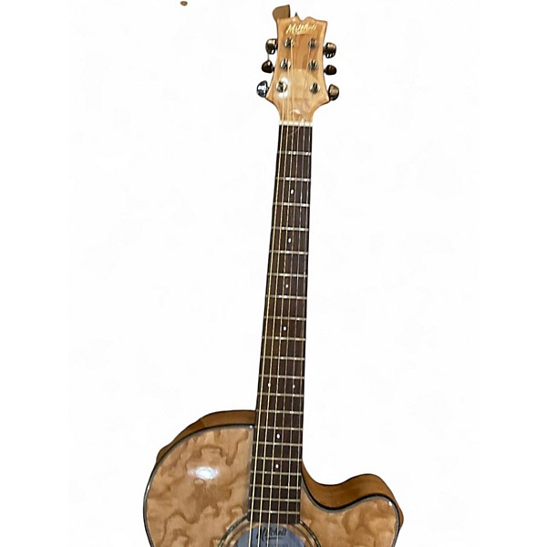 Used Mitchell MX430QAB Natural Acoustic Electric Guitar