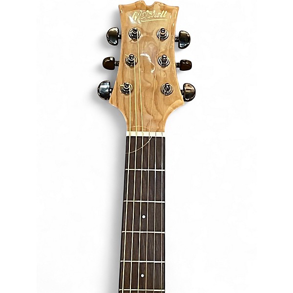 Used Mitchell MX430QAB Natural Acoustic Electric Guitar