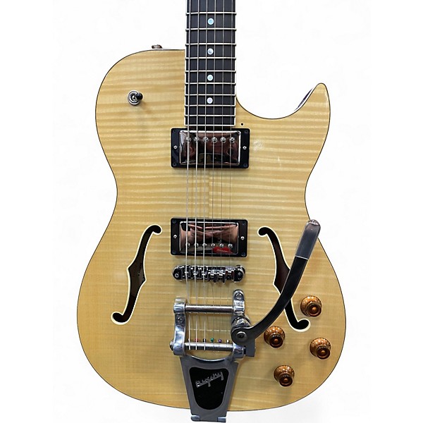 Used Bp Rose MAX135N Natural Hollow Body Electric Guitar