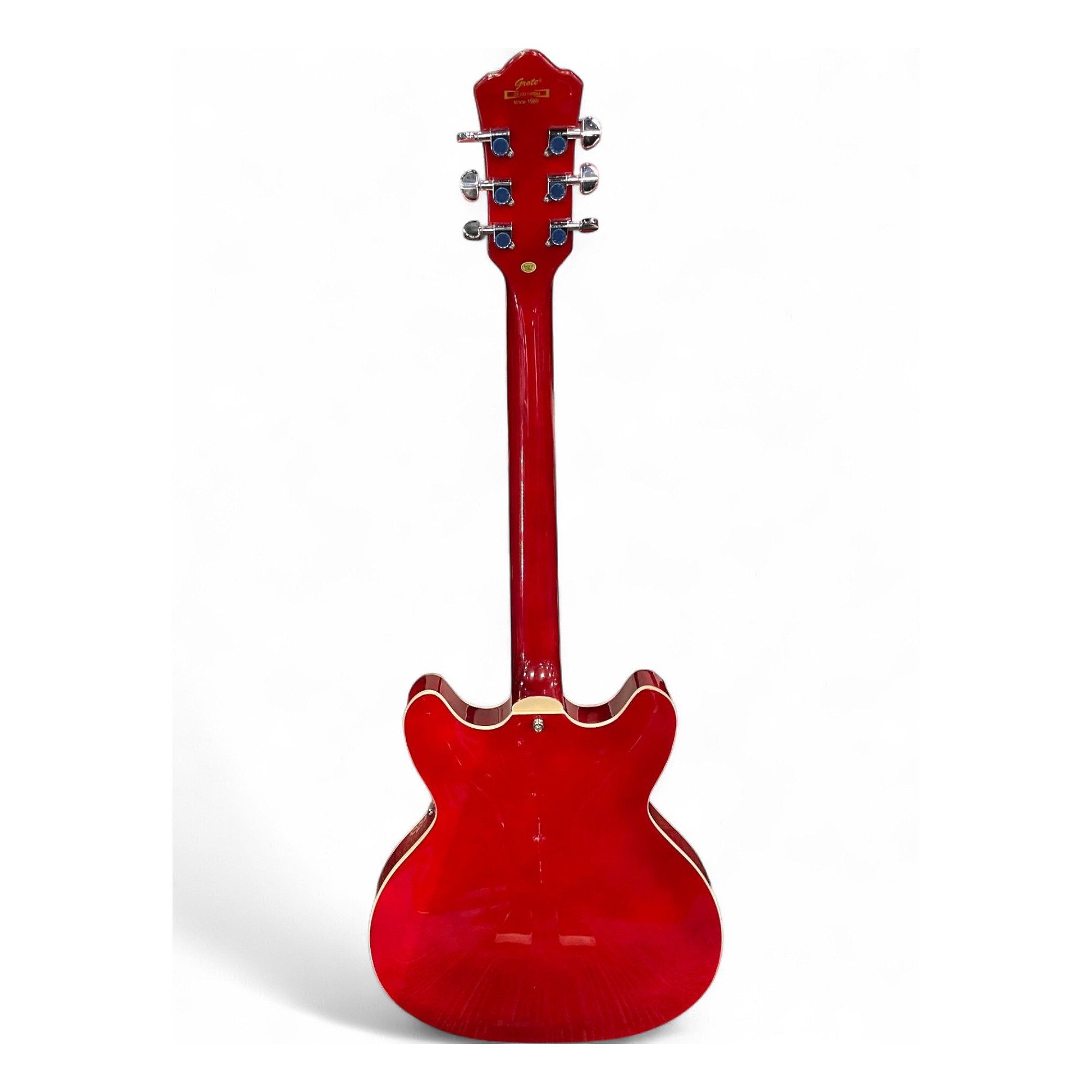 ギター GROTE Jazz Electric Guitar (Red) Used Grote jazz electric Candy Red Burst Hollow Body