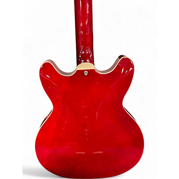 ギター GROTE Jazz Electric Guitar (Red) GROTE Jazz Electric Guitar Hollow Body Chrome Hardware (Red