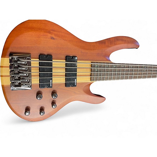 Used ESP ltd b5 Natural Electric Bass Guitar