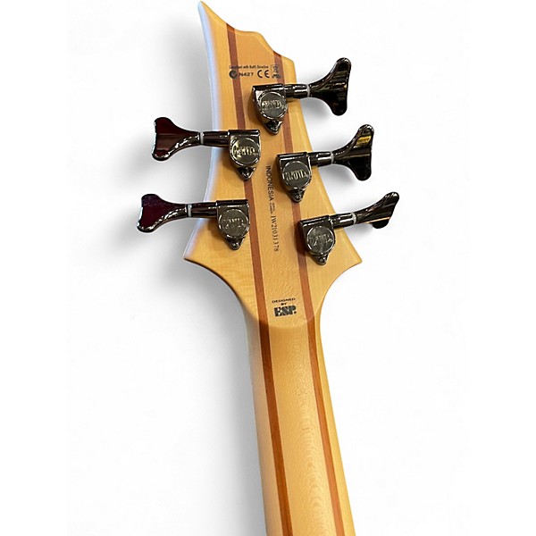 Used ESP ltd b5 Natural Electric Bass Guitar