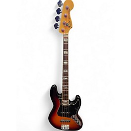 Used Fender American Deluxe Jazz Bass 3 Color Sunburst Electric Bass Guitar