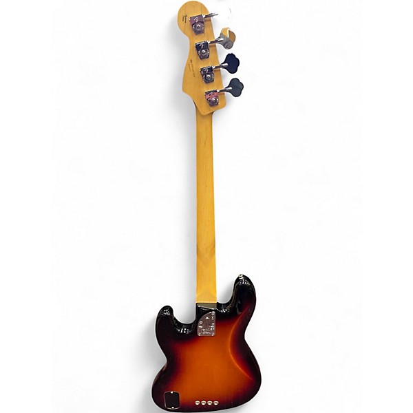 Used Fender American Deluxe Jazz Bass 3 Color Sunburst Electric Bass Guitar