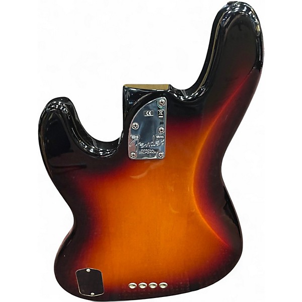 Used Fender American Deluxe Jazz Bass 3 Color Sunburst Electric Bass Guitar