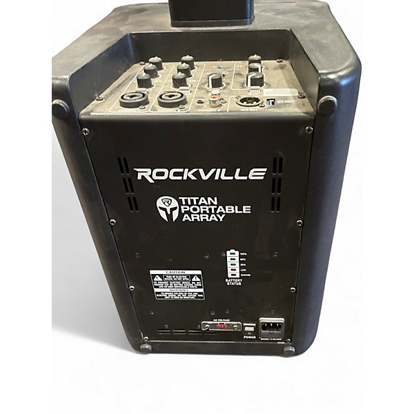 Used Rockville titan portable array 8in Powered Speaker