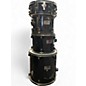 Used Gammon Percussion 5 Piece Full Set Black Drum Kit