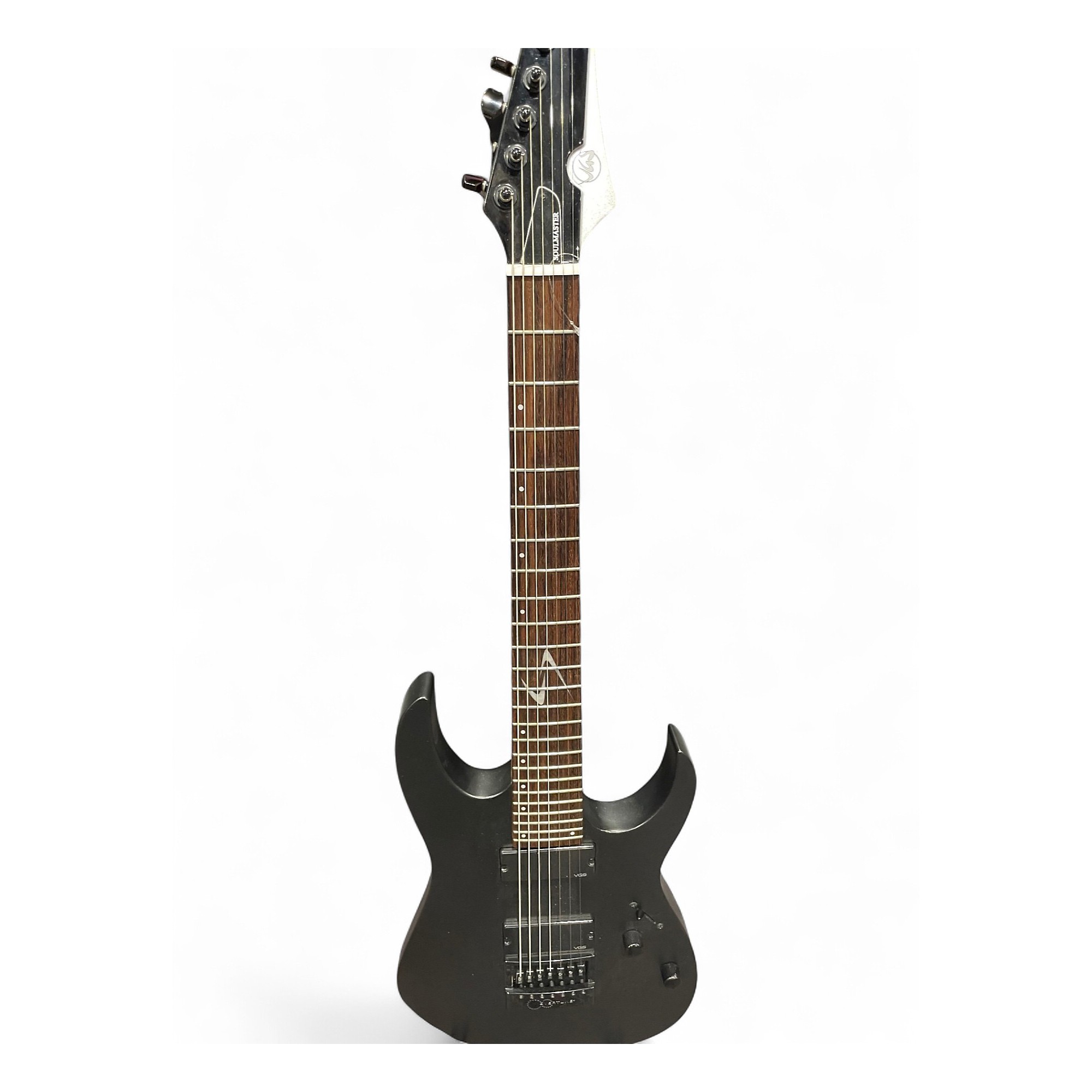 Used Vgs Soulmaster 7 Black Solid Body Electric Guitar Black