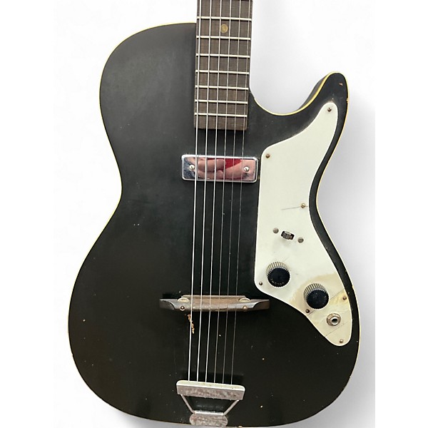 Vintage 1960s Arden HARMONY STRATOTONE Black Solid Body Electric Guitar