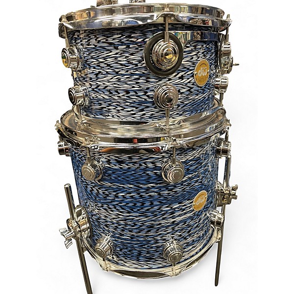 Used DW 4 Piece Collector's Series Blue Silk Onxy Drum Kit