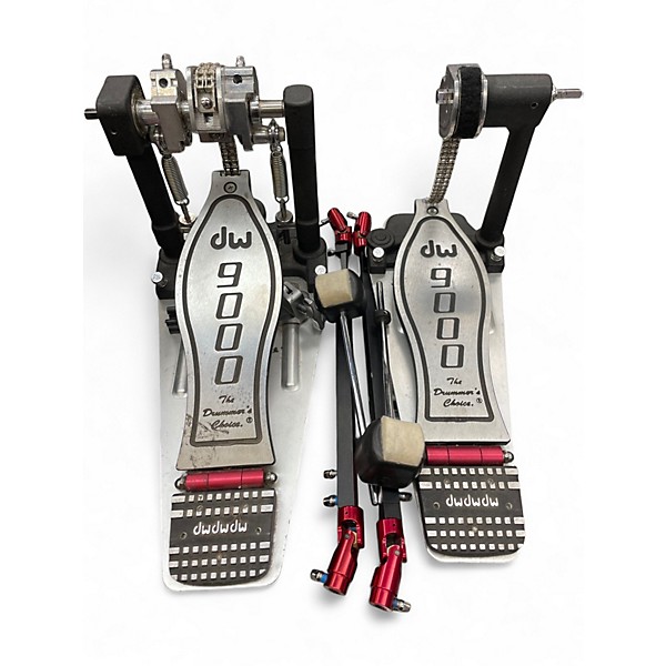 Used DW 9000 Series Double Double Bass Drum Pedal