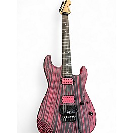 Used Charvel Pro Mod San Dimas HH FR E NEON PINK ASH Solid Body Electric Guitar