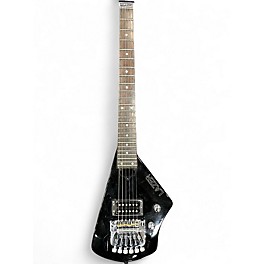 Used Hondo LAZER HEADLESS Black Solid Body Electric Guitar