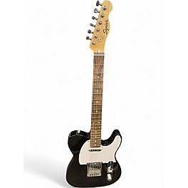 Used Squier Telecaster Black and White Solid Body Electric Guitar