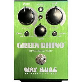 Used Way Huge Electronics WHE202 Green Rhino Overdrive Effect Pedal