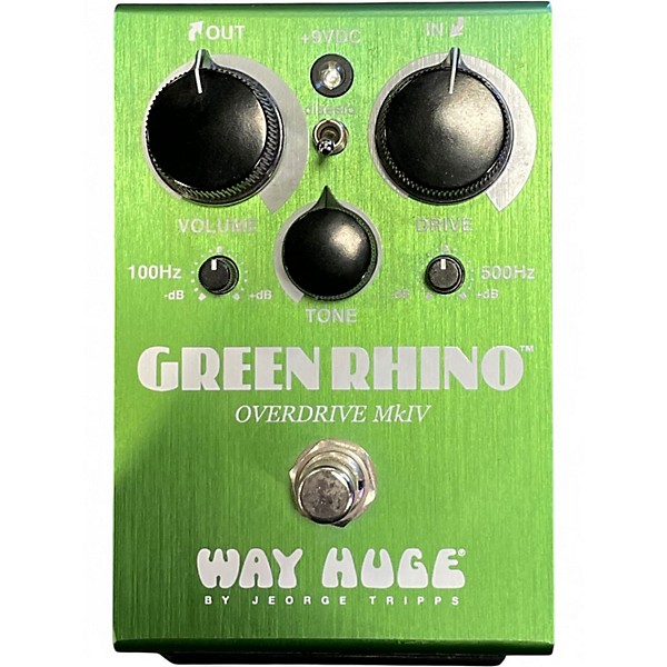 Used Way Huge Electronics WHE202 Green Rhino Overdrive Effect Pedal
