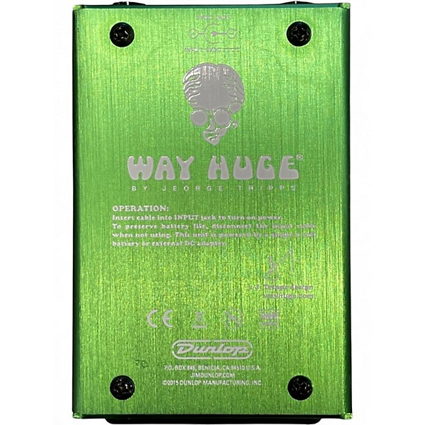 Used Way Huge Electronics WHE202 Green Rhino Overdrive Effect Pedal