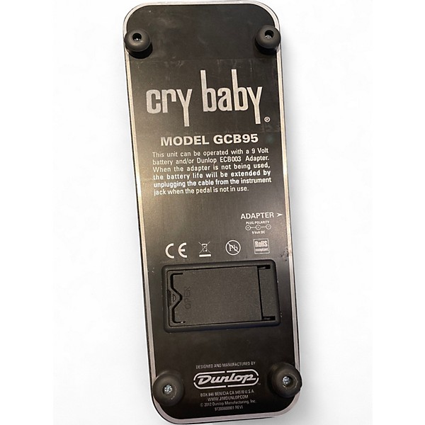 Used Dunlop GCB95 Original Crybaby Wah Effect Pedal