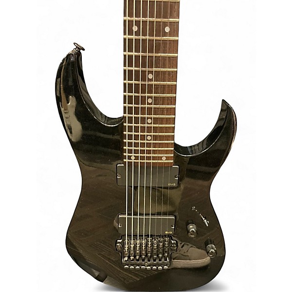 Used Ibanez RG2228 Prestige Series 8 String Black Solid Body