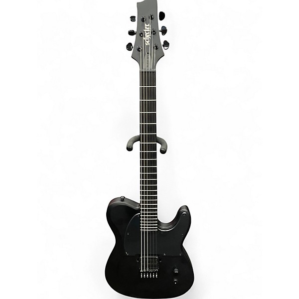Used Schecter Guitar Research PT Black Ops Satin Black Open Pore Solid Body Electric Guitar