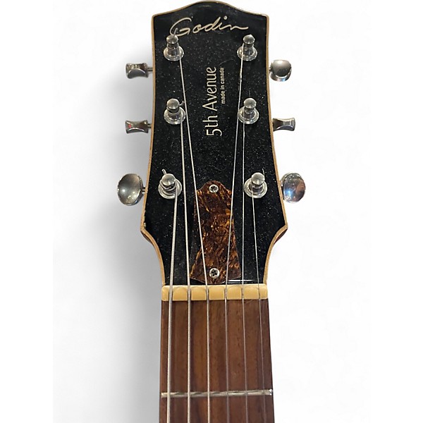 Used Godin 5th Avenue Kingpin Cognac Burst Hollow Body Electric Guitar