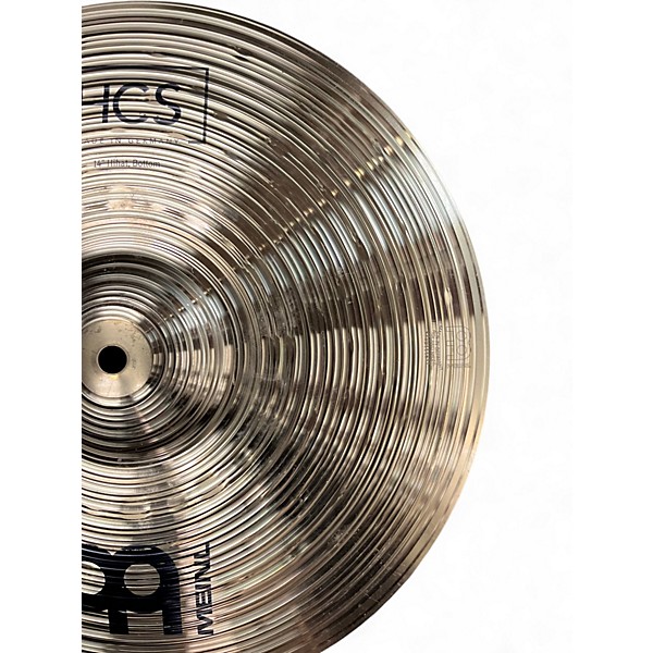 Used MEINL 14in HCS Hi Hat Bottom Cymbal