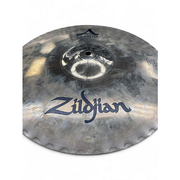 Used Zildjian 14in A Custom Mastersound Hi Hat Bottom Cymbal