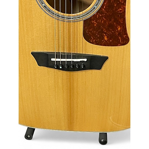 Used Washburn HD100SWCEK Natural Acoustic Electric Guitar