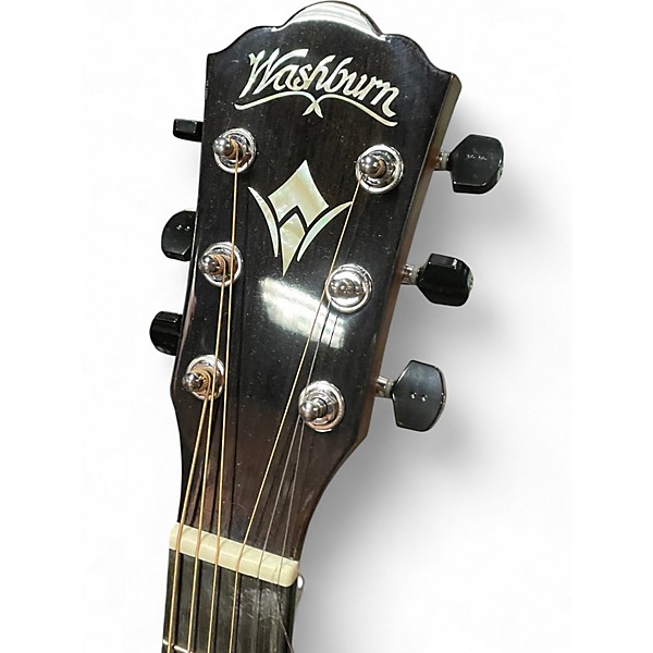 Used Washburn HD100SWCEK Natural Acoustic Electric Guitar