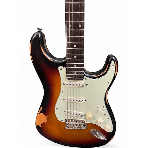 Used Vintage ICON SERIES V6 3 Color Sunburst Solid Body Electric Guitar