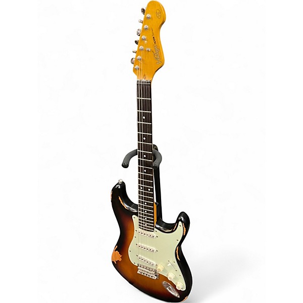 Used Vintage ICON SERIES V6 3 Color Sunburst Solid Body Electric Guitar