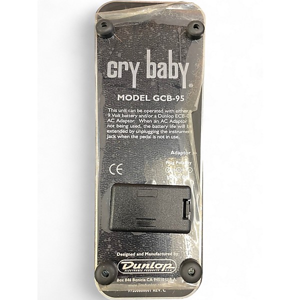 Used Dunlop GCB95 Original Crybaby Wah Effect Pedal | Guitar