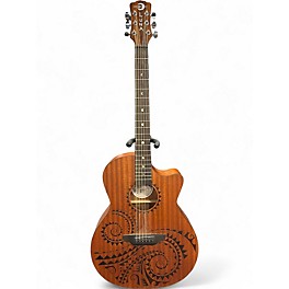 Used Luna Gypsy Tattoo Mahogany Natural Acoustic Electric Guitar
