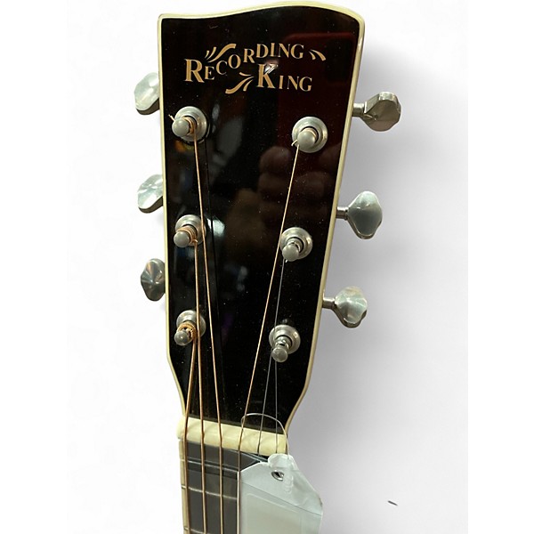 Used Recording King RP342 Natural Acoustic Guitar