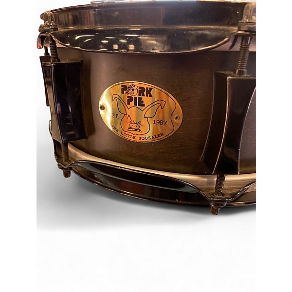 Used Pork Pie 12X5 Little Squealer Snare EBONY SATIN Drum
