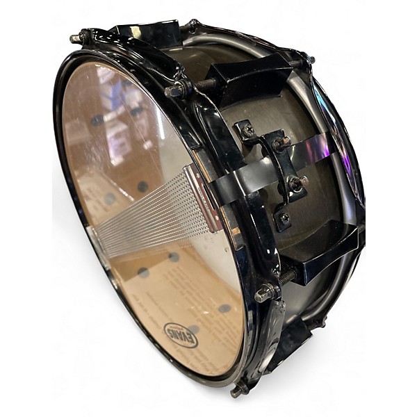 Used Pork Pie 12X5 Little Squealer Snare EBONY SATIN Drum